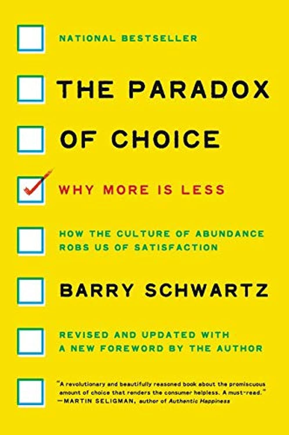 Cover Image for The Paradox of Choice