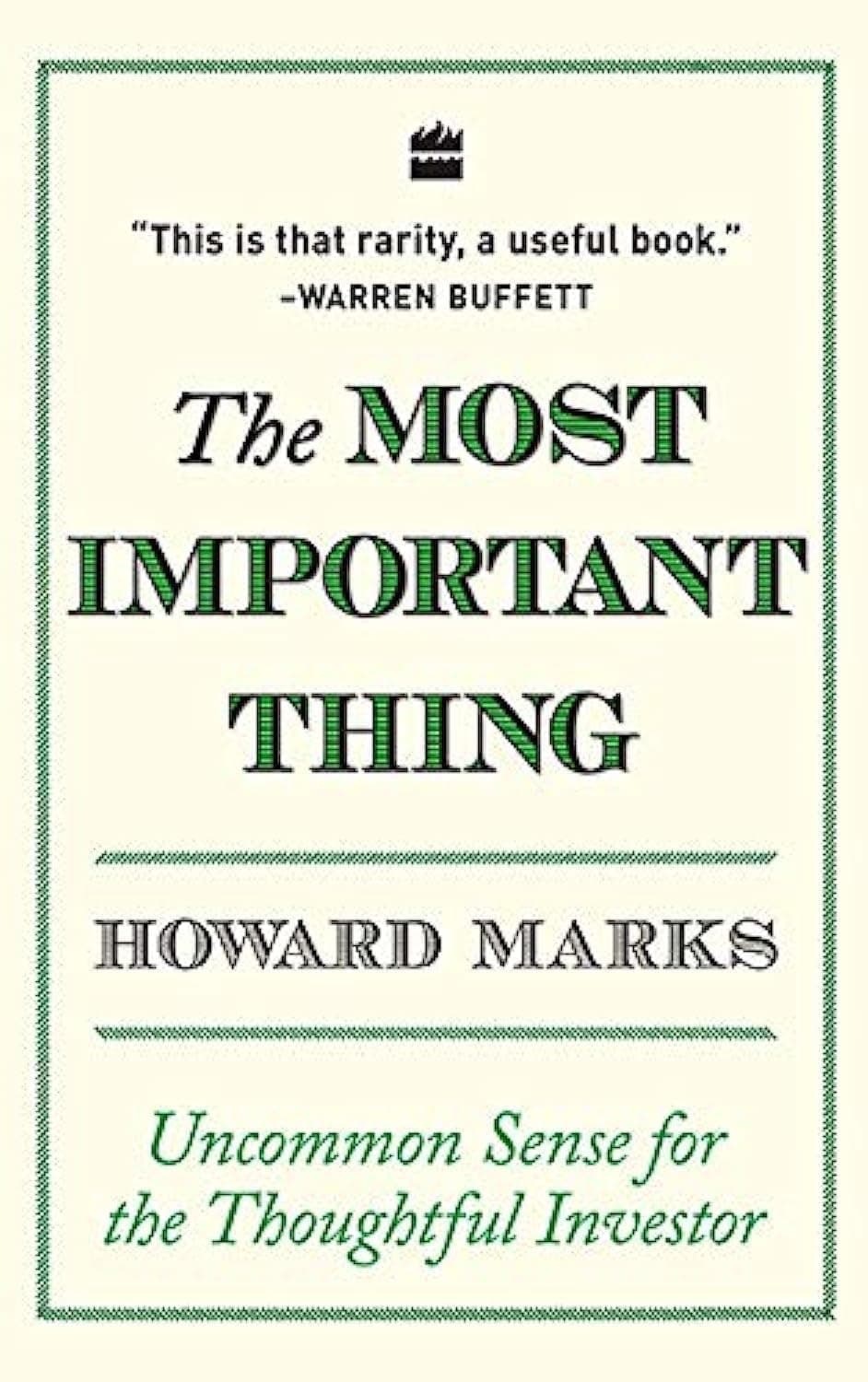 Cover Image for The Most Important Thing by Howard Marks